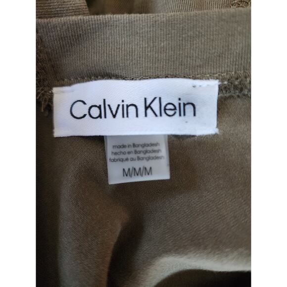 Calvin Klein Designer Logo Green Jumpsuit Romper W/ Drawstring Size Medium - Picture 6 of 6